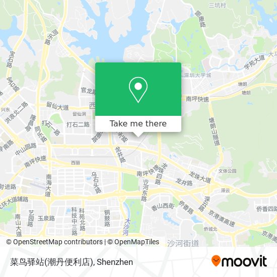 菜鸟驿站(潮丹便利店) map