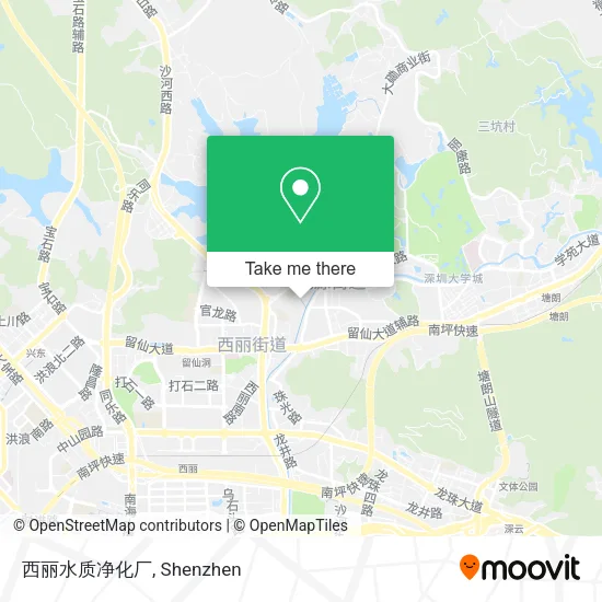 西丽水质净化厂 map