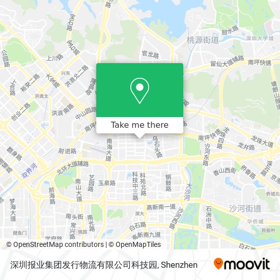 深圳报业集团发行物流有限公司科技园 map