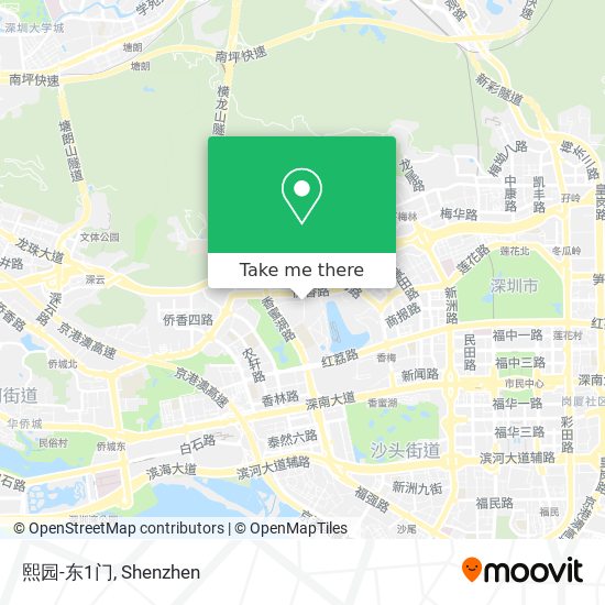 熙园-东1门 map