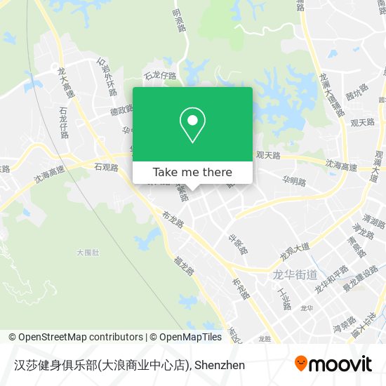 汉莎健身俱乐部(大浪商业中心店) map