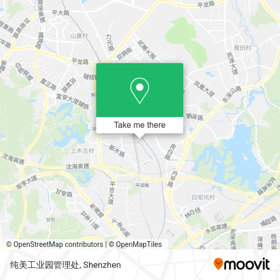 纯美工业园管理处 map