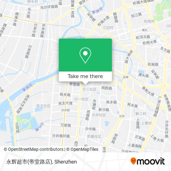 永辉超市(帝堂路店) map