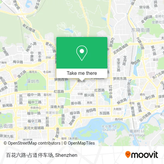 百花六路-占道停车场 map