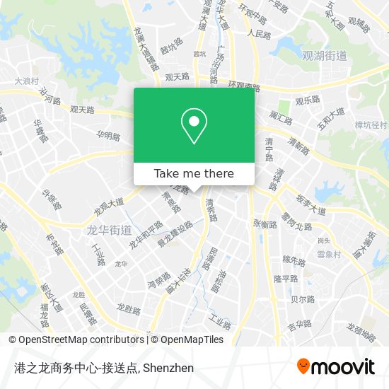 港之龙商务中心-接送点 map