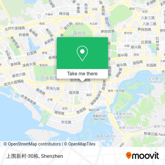 上围新村-30栋 map