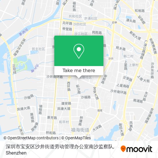 深圳市宝安区沙井街道劳动管理办公室南沙监察队 map