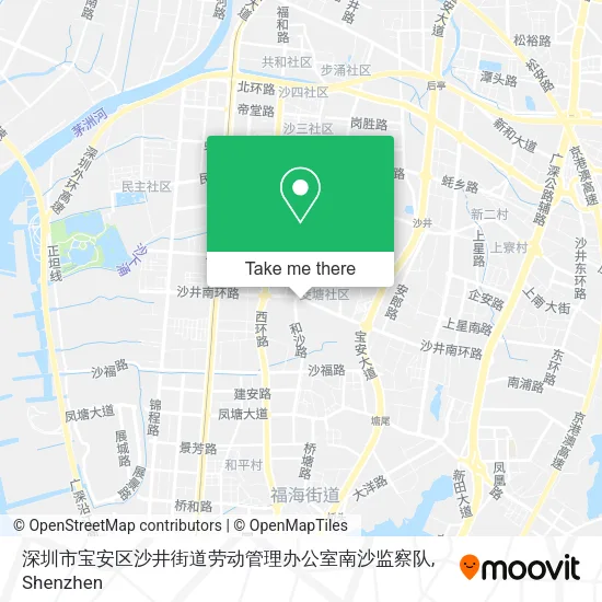 深圳市宝安区沙井街道劳动管理办公室南沙监察队 map
