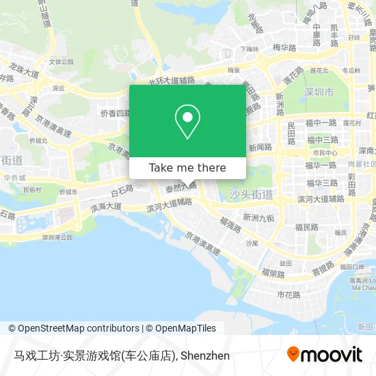 马戏工坊·实景游戏馆(车公庙店) map
