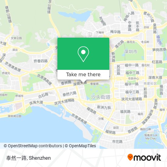 泰然一路 map