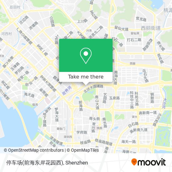 停车场(前海东岸花园西) map
