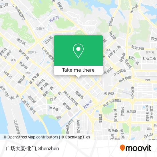 广场大厦-北门 map