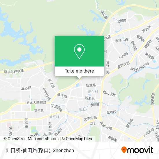 仙田桥/仙田路(路口) map