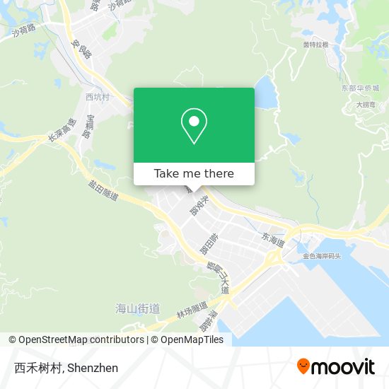 西禾树村 map