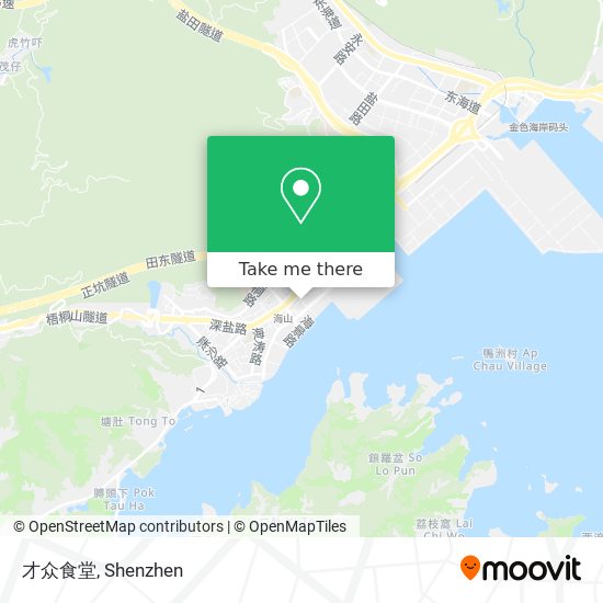 才众食堂 map