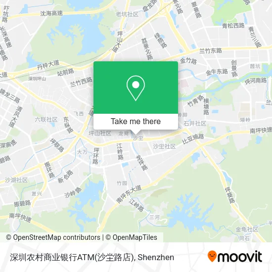 深圳农村商业银行ATM(沙坣路店) map