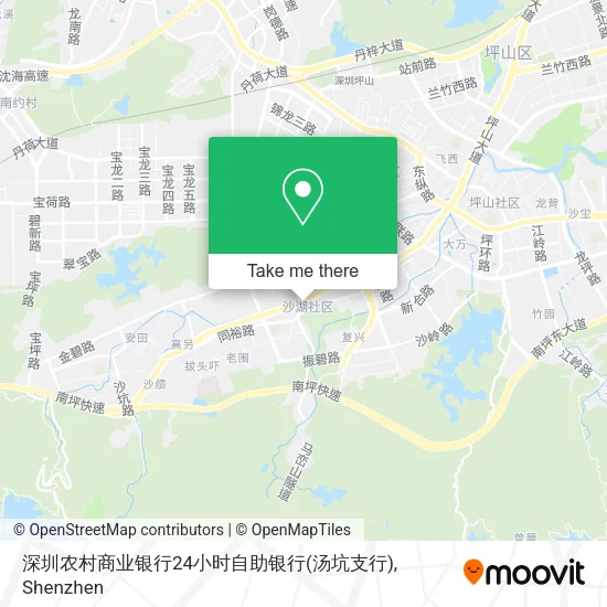 深圳农村商业银行24小时自助银行(汤坑支行) map