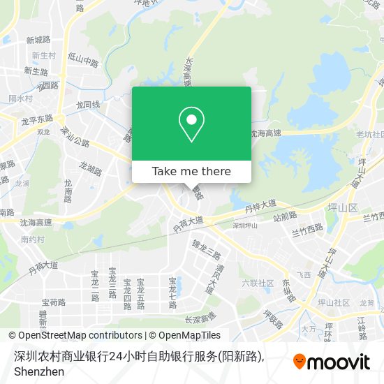 深圳农村商业银行24小时自助银行服务(阳新路) map