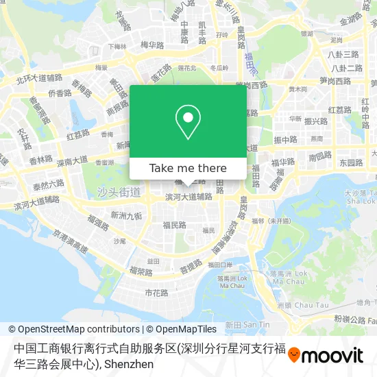 中国工商银行离行式自助服务区(深圳分行星河支行福华三路会展中心) map