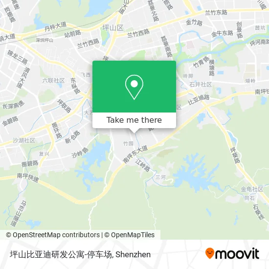 坪山比亚迪研发公寓-停车场 map