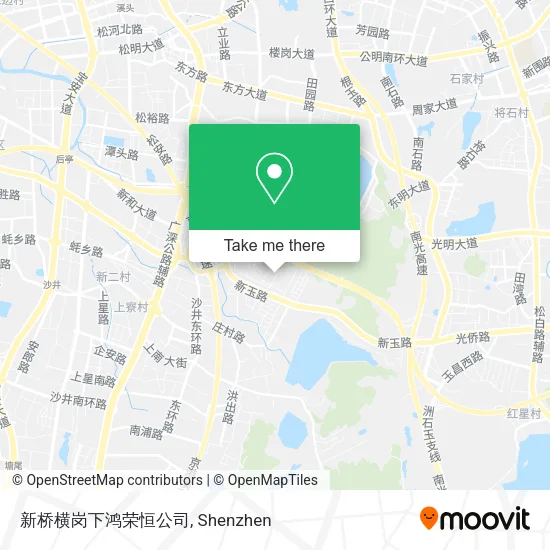 新桥横岗下鸿荣恒公司 map