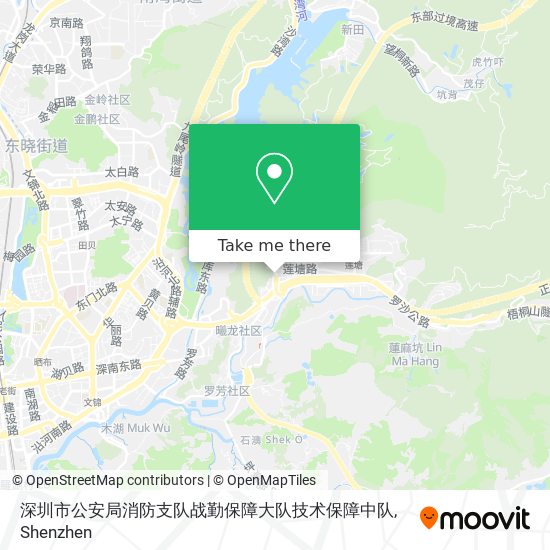 深圳市公安局消防支队战勤保障大队技术保障中队 map