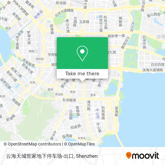 云海天城世家地下停车场-出口 map