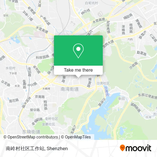 南岭村社区工作站 map