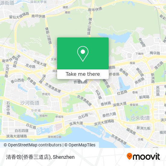 清香馆(侨香三道店) map