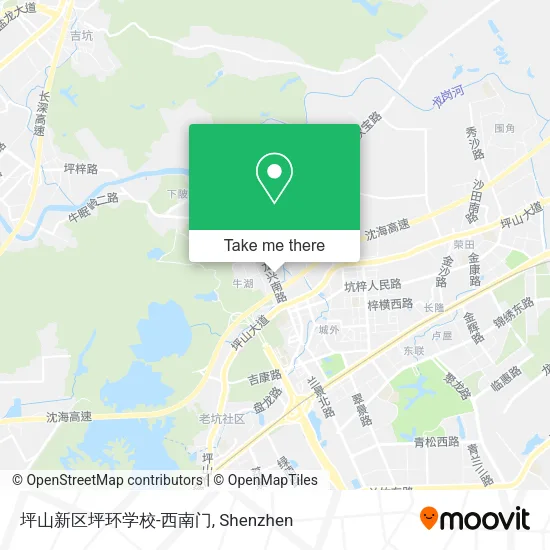 坪山新区坪环学校-西南门 map