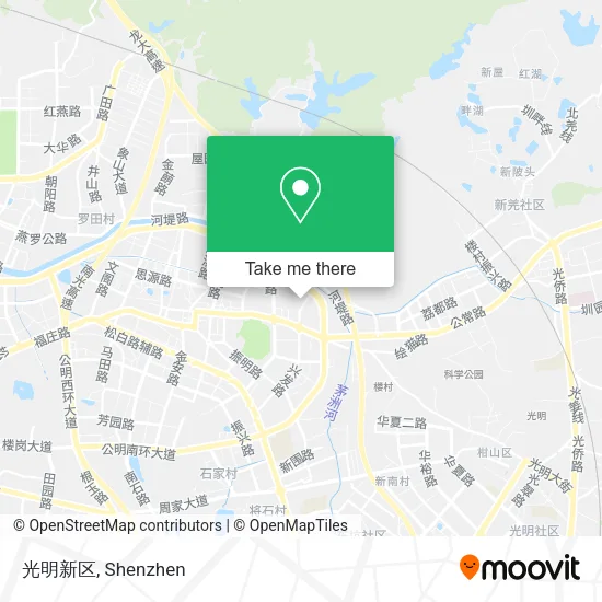 光明新区 map