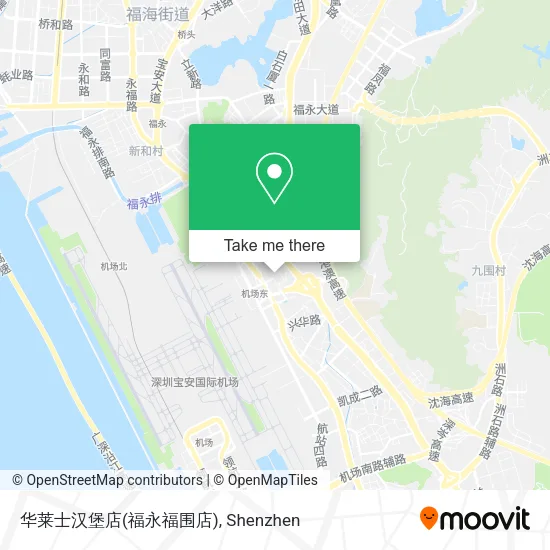 华莱士汉堡店(福永福围店) map