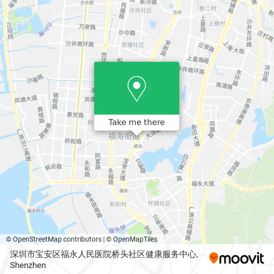 深圳市宝安区福永人民医院桥头社区健康服务中心 map