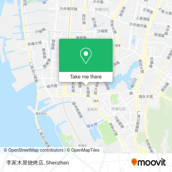 李家木屋烧烤店 map