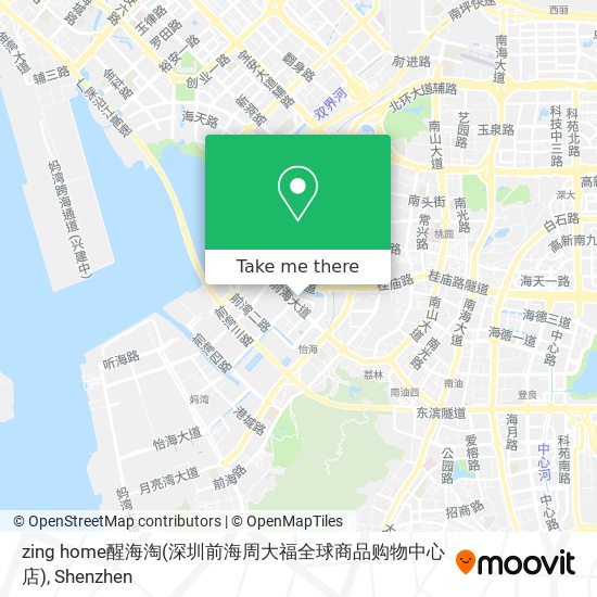 zing home醒海淘(深圳前海周大福全球商品购物中心店) map