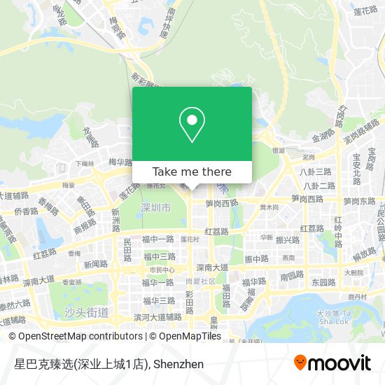 星巴克臻选(深业上城1店) map