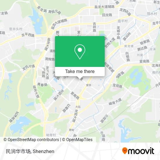 民润华市场 map