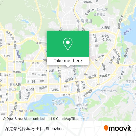 深港豪苑停车场-出口 map