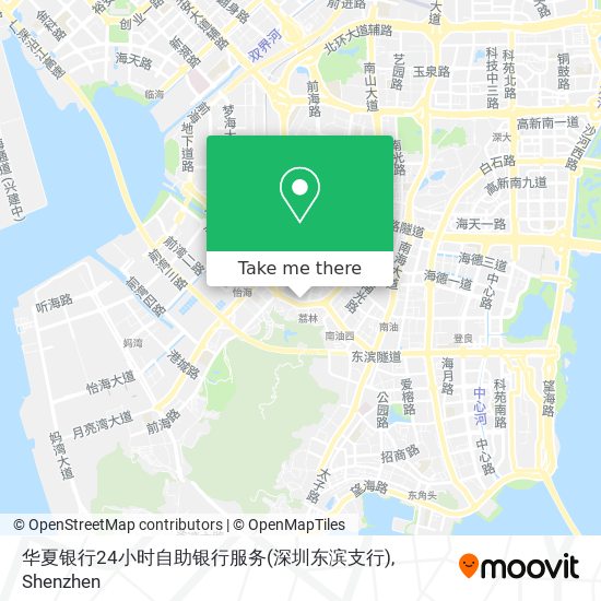 华夏银行24小时自助银行服务(深圳东滨支行) map