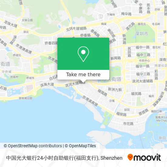 中国光大银行24小时自助银行(福田支行) map