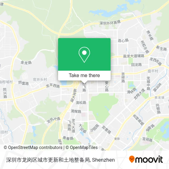 深圳市龙岗区城市更新和土地整备局 map