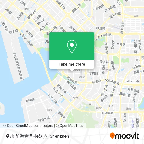 卓越·前海壹号-接送点 map