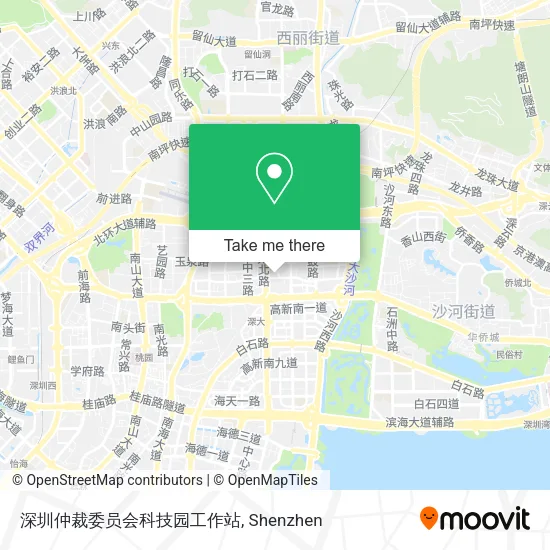 深圳仲裁委员会科技园工作站 map