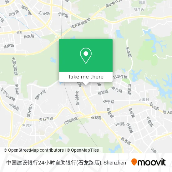 中国建设银行24小时自助银行(石龙路店) map