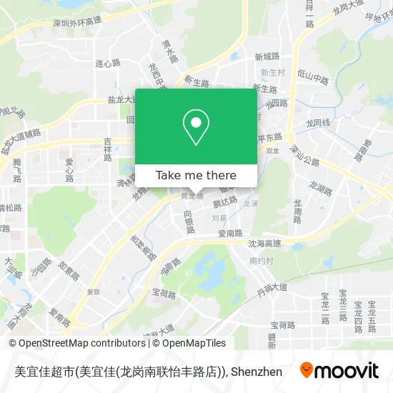 美宜佳超市(美宜佳(龙岗南联怡丰路店)) map