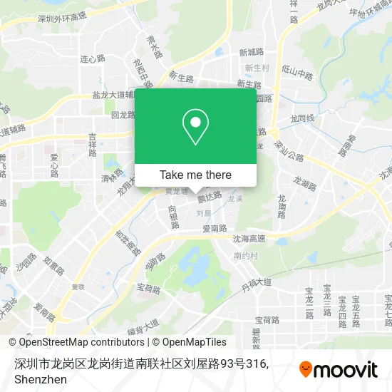 深圳市龙岗区龙岗街道南联社区刘屋路93号316 map