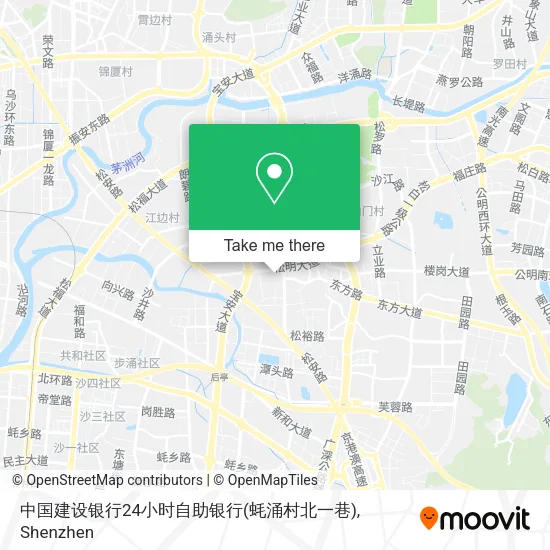 中国建设银行24小时自助银行(蚝涌村北一巷) map