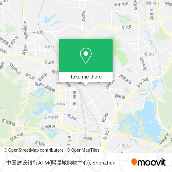 中国建设银行ATM(熙璟城购物中心) map