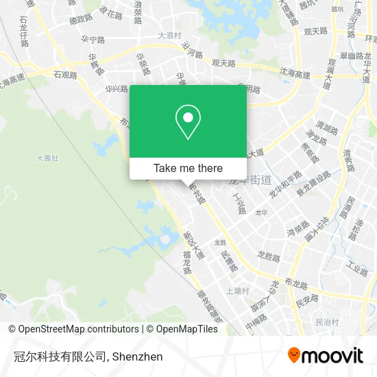 冠尔科技有限公司 map