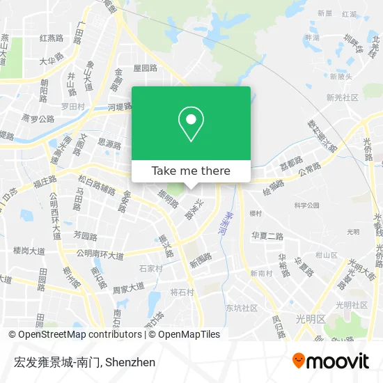 宏发雍景城-南门 map